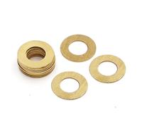 M2 M2.5 M3 M4 M5 M6 M8 M10 M12 M14 M16 Rondelle Cuivre Rondelle Plate Laiton GB97 DIN125 (Color : 50pcs M5x10x0.8mm)