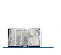 M2 M3 M4 M5 M6 M8 M10 M12 M14 M20 Jeu de rondelles en PVC Joint en plastique dur en nylon Isolation transparente Kit d'assortiment à rembourrage plat-transparent 1set