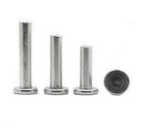 M2 M3 M4 M5 M6 M8 rivets solides en aluminium frapper rivet à tête plate GB109-20mm-M3 50pcs