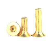 M2-m8 en laiton plateau plat hexagone hexagone socket coussink vis, M5X15 (10pcs)