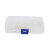 M2 Nylon Screw Assortment Kit 140pcs | Round Head Cross Screw/Hex Nut/Male - Female Standoff | Insulation & Weathering Performance | Plastic Box for Electronics/DIY Projects (M2 white nylon