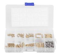 M2 Stainless Steel Screw Nut & Brass Standoff Assortment Kit | 270pcs Long - Lasting Fastener Set for Electronics/Machinery/DIY Projects | Hex Screw Assortment with 10 Sizes