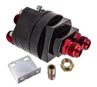 Car Oil Filter Relocation Male Fitting Adapter M20 x 1.5 3/4 x 16 Thread Black