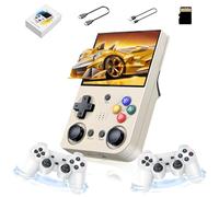 M21 Console de Jeu Portable Console de Jeux rétro avec 2 manettes sans Fil,20000+ Jeux 30+ émulateurs,Batterie 4000mAh 8 Heures,écran 3.5'' IPS Console de Jeux vidéo,Connectivité TV (Gris-64G)