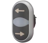 Eaton Bouton-poussoir M22-DDL-S-X226/X26 à double touche, collerette plastique, 1 pc(s)