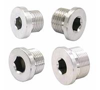 M22/M24/M27/M30/M33/M36 Bouchon à tête fraisée en acier inoxydable 304 avec bride hexagonale à douille M27 x 1,5