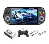 M22 Pro Console de Jeux Portable rétro Plus de 30 000 Jeux, Plus de 30 émulateurs, écran IPS 5 Pouces 16 Millions de Couleurs RVB, Deux manettes sans Fil 2,4 GHz, système EmuELEC,3000 mAh(Noir 128G)