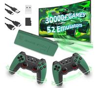 M22 U Console de Jeux Rétro Console retrogaming 64G,30000+ Jeux 52 émulateurs,1080P 4K Game Stick pour TV,Console de Jeux avec manettes sans Fil 2,4 GHz,Plug and Play Console de Jeu Portable