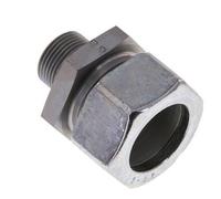 M22x1.5 Male x 28L Acier zingué Anneau de coupe droit 160 Bar DIN 2353