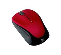 M235 - 2ème génération - souris - droitiers et gauchers - optique - sans fil - 2.4 GHz - récepteur sans fil USB - rouge