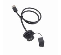 M25 4 Connecteur USB 2.0 Type A femelle M20 M25 pour Aviation, câble d'extension étanche IP68 avec capuchon, montage sur panneau