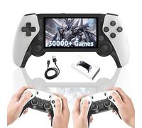 M25 Console de Jeu Portable,30500+ Jeux,20+ Émulateurs,Système EmuELEC,Console de Jeu rétro avec Contrôleur sans Fil,Écran LCD IPS de 4,3″ Console de Jeux vidéo,30 Langues Console retrogaming (128G)
