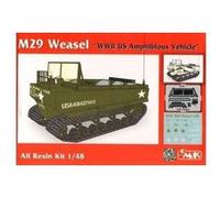 M29 weasel kit complet de résine. Kit complet de résine d'un véhicule chenillé amphibie. Bien que conçu initialement comme un co G