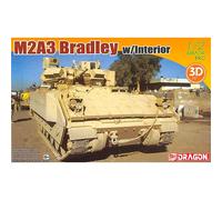 M2a3 Bradley W/Intérieur Réservoir 1:72 Plastique Model Kit Dragon Models