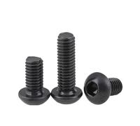 M3-0,5 noir 10,9 à tête hexagonale en acier allié vis à six pans creux (Size : M3 X 5mm-50pcs)