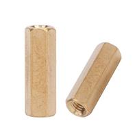 M3 2 - Écarteur de carte mère en laiton à deux voies, écrous à emmanchement hexagonal pour le montage de circuits imprimés, longueurs assorties de 5 à 50 mm, entretoise en laiton d (M3*15(100 pièces