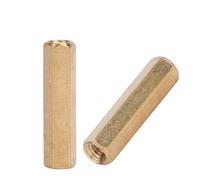 M3 2 - Écarteur de carte mère en laiton à deux voies, écrous à emmanchement hexagonal pour le montage de circuits imprimés, longueurs assorties de 5 à 50 mm, entretoise en laiton d (M3*20 (100 pièces