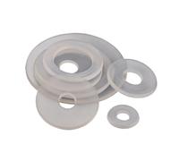M3 .5 M5 M6 Rondelles Unies En Nylon Transparent Rondelle Plate Fit Boulons Vis(M5x7.5x1mm-50pcs)