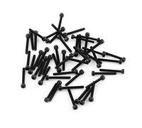 M3 Kit de Assortiment Vis Boulon Tête Cylindrique Six Pans Creux en Acier Allié M3 x 4-50mm(M3*25mm, Partiellement filetée-50pcs)