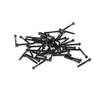 M3 Kit de Assortiment Vis Boulon Tête Cylindrique Six Pans Creux en Acier Allié M3 x 4-50mm(M3*30mm, Partiellement filetée-50pcs)