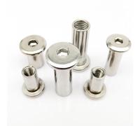 M3 M4 5/6/8/10-50 mm, rivet à tête hexagonale creuse en acier inoxydable 304, écrou et manchon, lot de 10(M4 10pcs,40mm length)