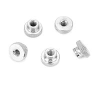 M3 M4 M5 M6 M8 M10 Acier au Carbone Plaquée par Serrent la Poignée Moletée d'Écrou de Pouce avec les Écrous(M5（5pcs）)