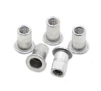 M3 M4 M5 M6 M8 M10 M12 10 pièces en alliage d'aluminium Rivnut tête plate filetée Rivet Insert Nutsert Cap Rivet écrou(M10 10pcs)