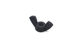 M3 M4 M5 M6 M8 M10 M12 DIN315 Écrou en plastique en nylon noir Écrou papillon Écrou à oreilles Lingot Écrous à oreilles(M5 5pcs)