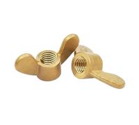 M3 M4 M5 M6 M8 M10 M12 M14 écrous à oreilles en laiton écrous papillon en cuivre écrou à serrer à la main(10pcs,M6)