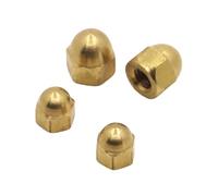 M3 M4 M5 M6 M8 M10 M12 M14 M16 DIN1587 capuchon de gland en laiton écrous à dôme Type couvercle d'écrou en cuivre demi-cercle hexagone(M14 1pc)