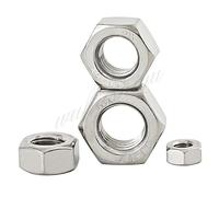 M3 M4 M5 M6 M8 M10 M12 M14 M16 Pas 0.35 .5 .75 1 .25 .5mm 304 Écrou Hexagonal En Acier Inoxydable Pour A2-70 Vis écrous Moto(10pcs M8x1mm)
