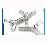 M3 M4 M5 M6 M8 M10 M12 Vis papillon Boulons à oreilles 304 Vis à tête papillon en acier inoxydable-M3 (5 pièces), 16 mm