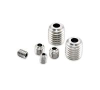 M3 M4 M5 M6 M8 M10M12 304 acier inoxydable trou creux à travers l'air Allen hexagonal à six pans creux plat sans tête boulon vis de réglage(20mm,2pcs M5)