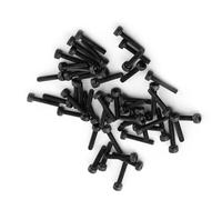 M3 Noir Hex Socket Caps Hex Socket Vis Boulons Tête Vis Boulons Ensemble 12.9 Grade Alliage Acier au Carbone 4-50mm Boulons Vis Écrous Assortiment Kit (M3*16mm 50 pièces/paquet)