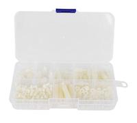 M3 Nylon Screw Nut Assortment Kit 180pcs | Male Female Standoff Set for Electronics/PCB / 3D Printing | Accurate Thread, Non - Ferrous & Oxidation Proof (White M3 nylon screws 180 pieces/box)