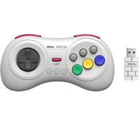 M30 2.4g Manette Sans Fils 8 Boutons Compatible Mega Drive Mini Et Nintendo Switch Blanche/White - Adaptateur Usb Inclus