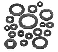 M30 Flat Rubber Gasket,8 Pieces 30mm ID 39mm OD 3mm Thick Seal Washer for Tap Pipe Fitting Bolt,Black
