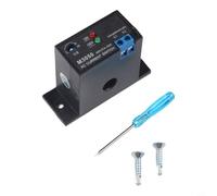 M3050/M3056 Relais de commutation de capteur de courant CA 0-30 A avec indicateur LED, contrôleur de courant miniature pour surveillance à induction, ABS ignifuge < 200 ms temps de réponse, noir
