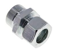 M33x2 Male x 22L Acier zingué Anneau de coupe droit 160 Bar DIN 2353