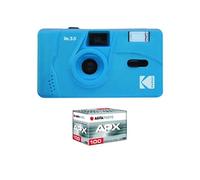 KODAK M35 - Appareil Photo Rechargeable 35mm, Objectif Grand Angle Fixe, Viseur optique , Flash Intégré, Pile AAA - Bleu