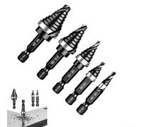 M35 Jeu de forets étagés HSS Cobalt pour perçage efficace dans l'acier au carbone, l'acier inoxydable et les métaux non ferreux avec géométrie de cannelure spirale