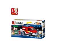 M38-b0623 Petit Camion de Pompiers avec de l'huile Station, Multicolore