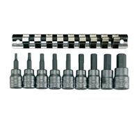 Embouts sur douilles (AF) Hex sur rail 3/8 10 pcs Teng Tools M3812