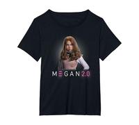 M3GAN 2.0 Face of Fear T-Shirt, Femme Grandes Tailles, Noir, 3X