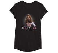 M3GAN 2.0 Face of Fear T-Shirt, Fille, Noir, S