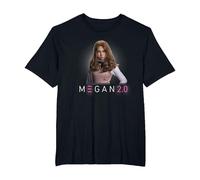 M3GAN 2.0 Face of Fear T-Shirt, Homme Grandes Tailles, Noir, 5X Tall