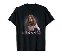 M3GAN 2.0 Face of Fear T-Shirt, Homme, Noir, 4XL