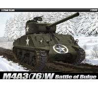1:35 Academy US Army M4A3 76mm "Battle of Bulge" Kit ACD13500 Modellino