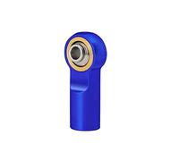 M4 Embouts de tige en métal à joint à rotule en aluminium Embouts de tige de poussée Boule en acier pour 1:10 axial SCX10 Tamiya Truck RC Crawler pièces (couleur : bleu 1 pièce)