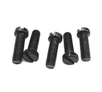 M4 fer ménage noir un mot vis boulon fendu boulons à tête de disque vis à métaux 6-25mm longueur 30 pièces, 30 pièces, M4x8mm